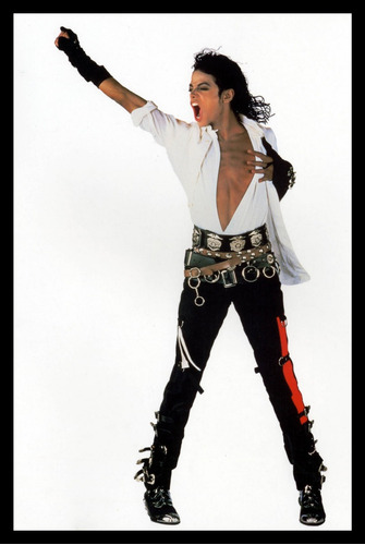 Michael Jackson Cuadro Enmarcado 45x30cm