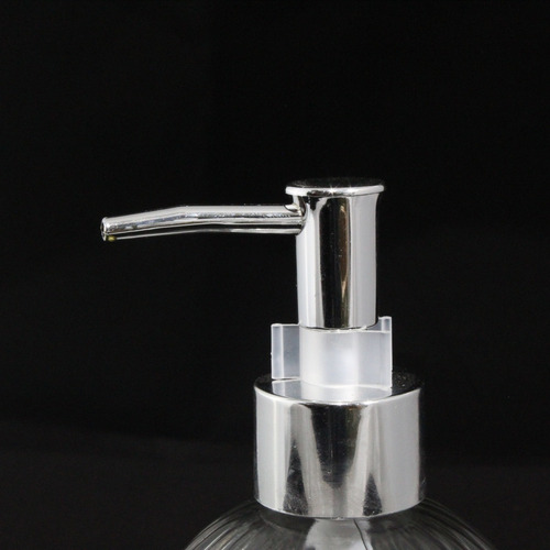 Dispensador Jabón Liquido Vidrio Lavabo Baño Cocina Color Trasnparente 2