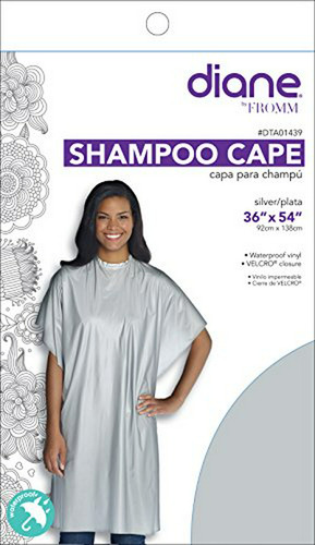 Capa De Champú Diane, Plata, 36 X 54 Pulgadas