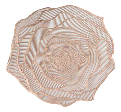 Mantel Individual Con Forma De Rosa, Mantel Individual