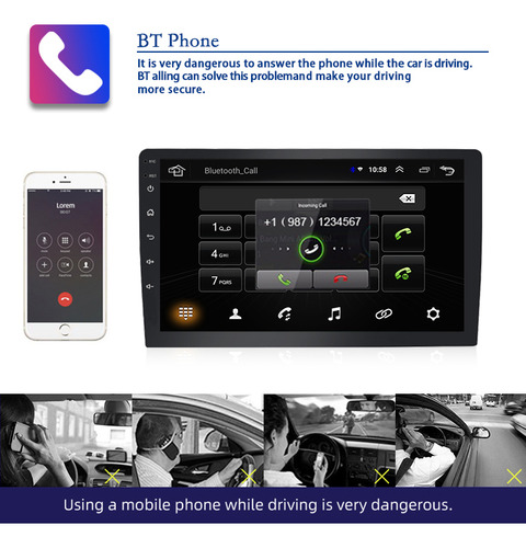 2+32g Estéreo De Coche Android 10 Pulgadas Wifi Gps Carplay Android Auto Lebeeaudio