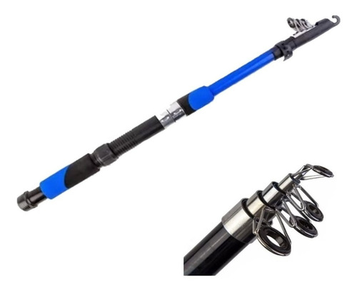 1 Vara De Pesca P Molinete Telescopica De 1,70mt 20lbs