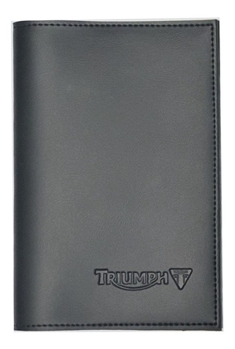 Capa Manual Proprietário E Documentos Triumph Couro Ecologic