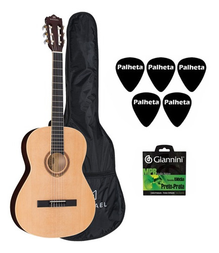 Violão Classico Michael Vm19e Com Capa + Kit