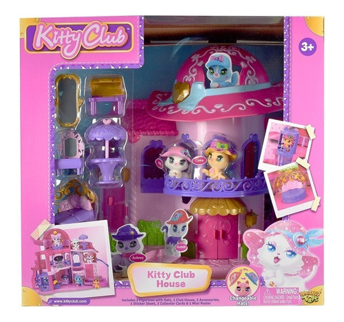 Kitty Club Mascotas Casa Playset Club House Con Accesorios 