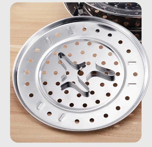 Imagen 2 de 5 de Vaporera Base Metálica Para Cocinar Al Vapor