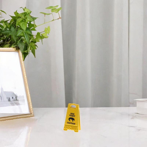 Señal De Advertencia En Miniatura, Adorno Vómito De Perro