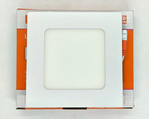 Foco/panel Led 6w Embutido Cuadrado 3000k Fsl