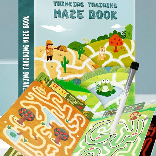 Libro De Ejercicios De Laberintos Para Niños 24 Desafíos