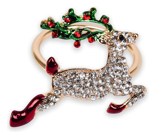 .. 8pcs Anillos De Servilleta Árbol Navidad Verde Anillos