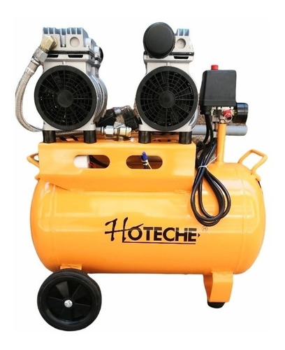 Compresor de aire mini eléctrico portátil Hoteche A832640 40L 2hp 110V - 120V 50Hz/60Hz amarillo