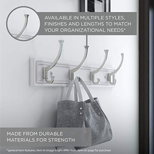 Ganchos De Pared Resist. Para Abrigos, 6 Ganchos, 68 Cm, Bla