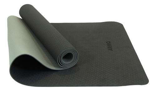 Arimo Balance Slim Yoga Mat 4 Mm 181 X 61 Biodegradável Tpe Cor Ônix