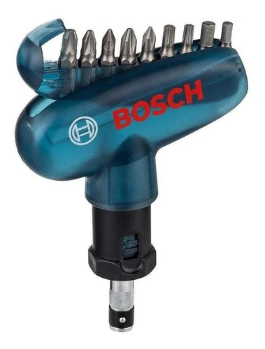 Set De Bolsillo Bosch 10 Accesorios Para Atornillar Calidad