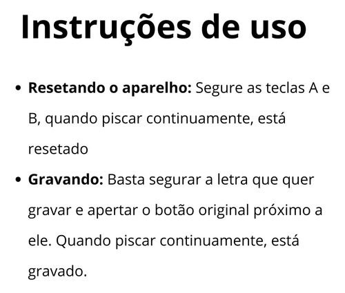Controle Remoto Portão Clone Copiador Alarme 433