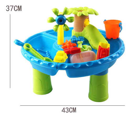 J 22 Piezas Mesa De Agua De Arena 4 En 1, Mesas De Juegos