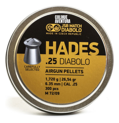 Balines Jsb Hades Cal. 6,35mm 26,54 Grains X300 U.