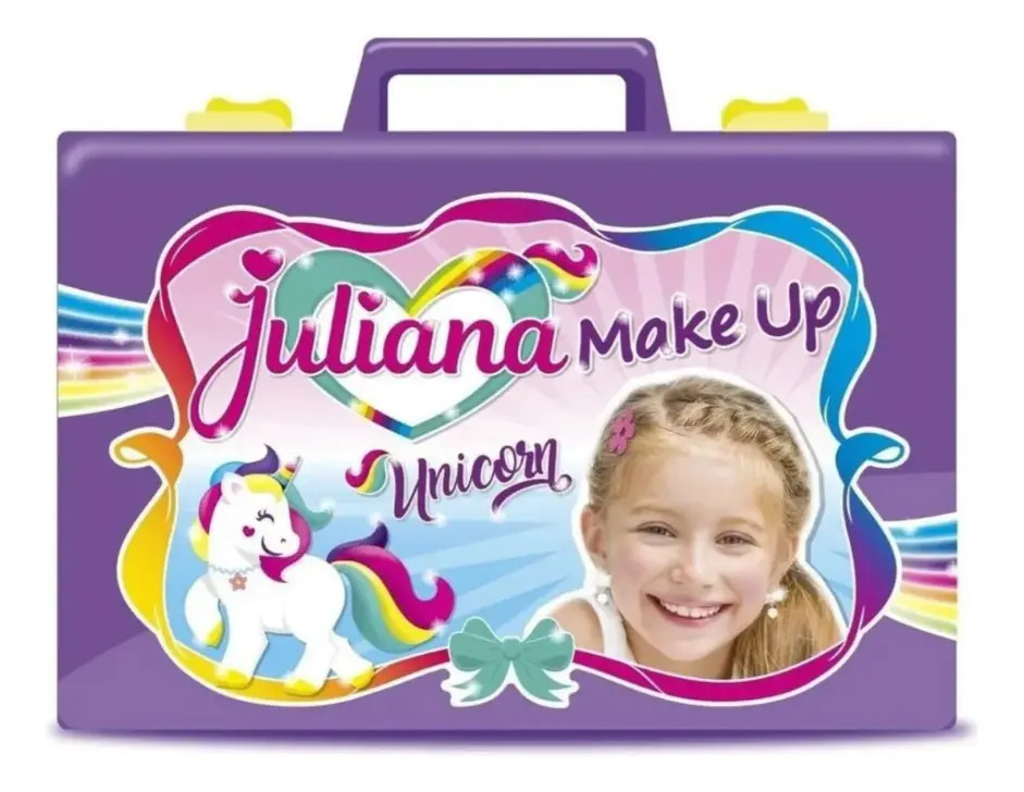 Valija Maquillaje Juliana Make Up Unicorn Grande Color Lila