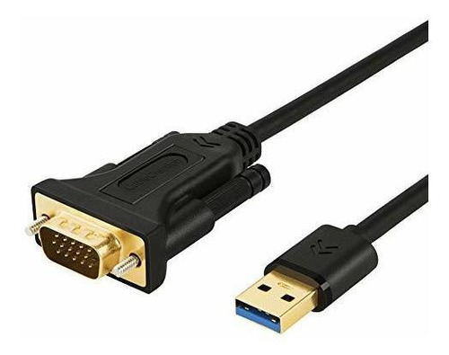 Cable Usb 3.0 A Vga De 6.6 Pies, Adaptador Usb A Vga De 15 P