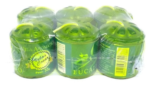 Imagem 1 de 1 de Vela Aromática Eucalipto C/ 6 Unidades - Vc202-8