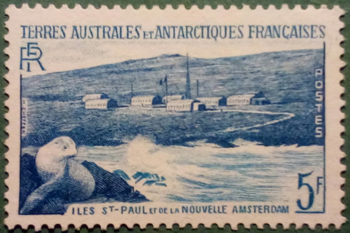 Imagen 4 de 7 de Antártida Francesa. Serie: Pingüinos Y Focas. Año 1956.
