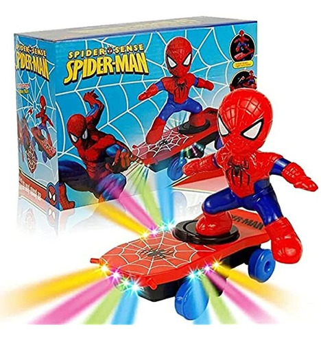 Spider-man Robot Toys, Stunt Skateboard Scooter Eléctrico Un