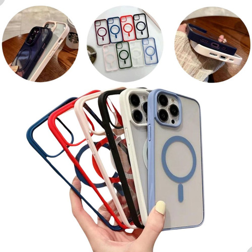 Case Capa Compatível Com iPhone 15 Series E Magsafe
