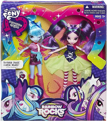 My Little Pony Sonata Dusk & Aria Blaze+regalo Cerrado