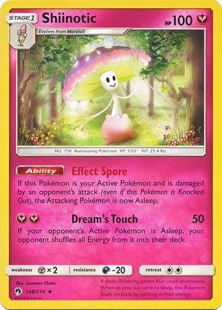 Cartas Pokemon Shiinotic 148/214 Lost Thunder Lot (Usado)