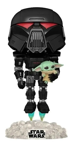 Funko Pop Dark Trooper With Grogu Star Wars