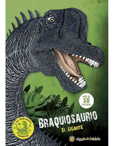 Branquiosaurio El Gigante 50 Stickers (mis Dinosaurios Favor