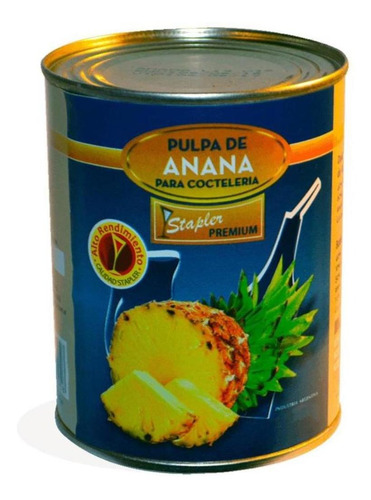 Imagen 2 de 12 de Pulpa De Anana Para Cocteleria Stapler 880g X6 - Fullescabio