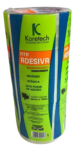 Durex Largo Fita Adesiva Transparente Rolo C-5un 45mmx40m
