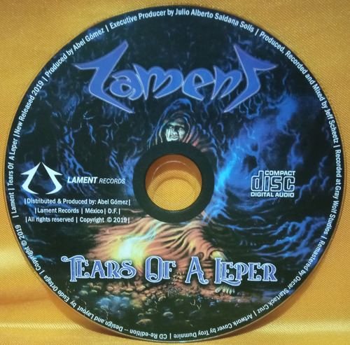 Lament Tears Of A Leper Cd 2019 Mexico Death Metal Popland (Usado)
