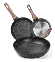 Comprar Juego De 3 Sartenes Con Revestimiento Antiadherente Incluye sartenes de 20 cm, 24 cm y 28 cm