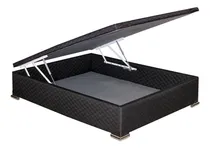 Comprar Box Baulera Deseo´s 1 1\u002F2 Plazas Tela Negra 120x190x38 Color Negro