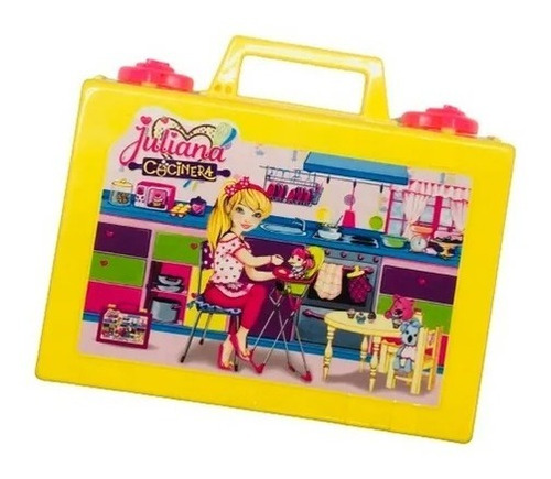 Imagen 6 de 10 de Valija Juliana Cocinera Con Accesorios Chica Original Tv