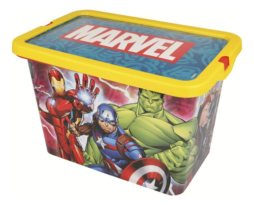 Caja Organizadora Juguetes Infantil Avengers 7 Lts Plástica