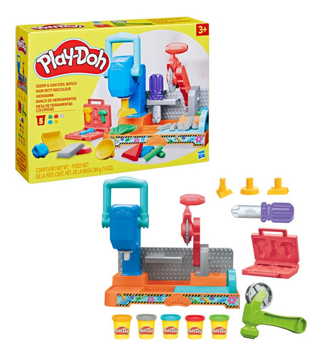 Set De Masas Play Doh De Banco De Herramientas +3 Años
