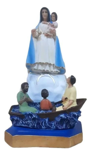 Virgen De La Caridad Del Cobre De 26 Cm De Resina