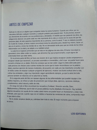 Cuide Su Cuerpo Por Reader's Digest S8 (Usado)