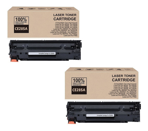 2 Toner Genérico Ce285a 85a Para Impre M1132 M1212f M1212nf 