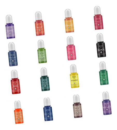 16 Uds. Concentrado De Tinte Líquido Para Velas Para Hacer