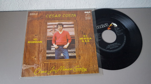 Disco Acetato 7  Cesar Costa Amo La Musica Country