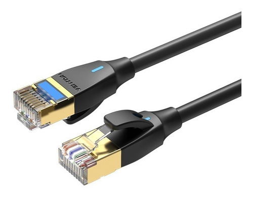 Cable De Red Vention Cat8 Certificado - Ultra Fino Portatil  5 Metros - Premium Patch Cord - Sftp Rj45 Ethernet 40gbps - 2000 Mhz - 100% Cobre - Ikibij