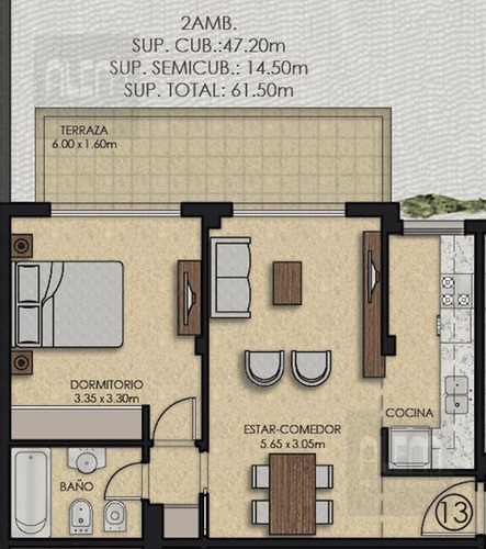 Imagen 13 de 16 de Depto. En Venta Con Renta