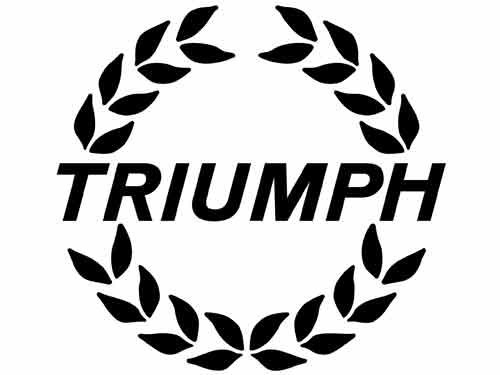 Carteles Antiguos Chapa Gruesa 50cm Auto Triumph Moto -264