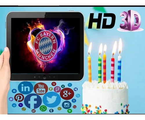 Vídeo Invitación Cumpleaños Bayern Munchen & Mas Motivos 3d