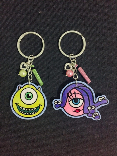 Llaveros Monsters Inc. ( Mike Wazowski Y Celia ) N