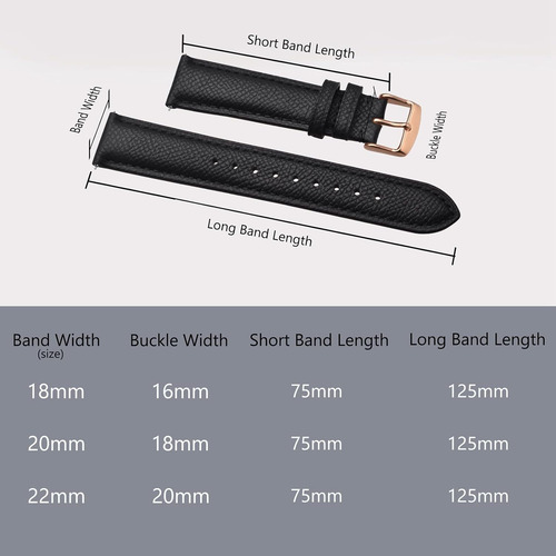 Correas De Reloj De Cuero Con Textura Para Mujeres Y Hombres
